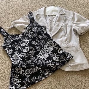 White House Black Market blazer and camisole